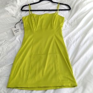 NWT Aritzia Sunday Best Chartreuse Minidress